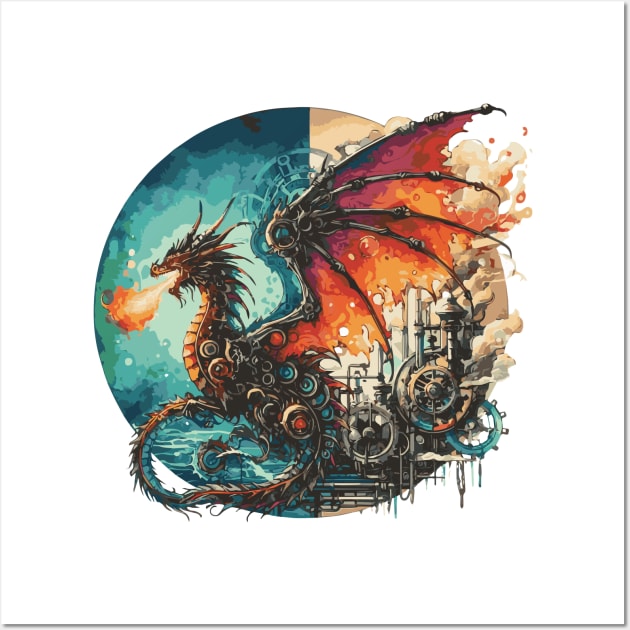 Year of the Dragon SteamPunk Wall Art by Heartsake